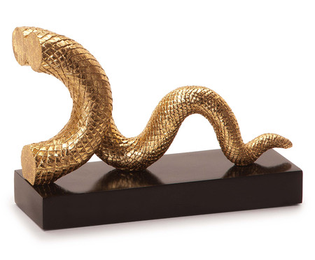 Aparador de Livros Serpente - Dourado | WestwingNow