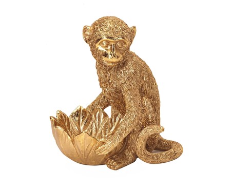 Escultura Macaco - Dourado