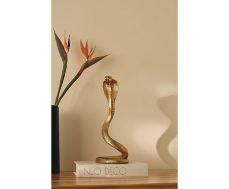 Escultura Serpente - Dourado | WestwingNow