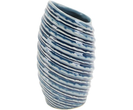 Vaso em Cerâmica Katina - Azul