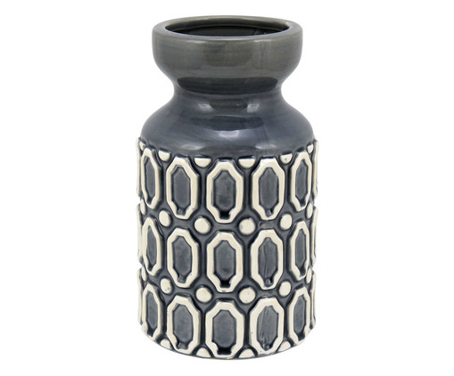 Vaso em Cerâmica Maisie - Preto, Preto | WestwingNow