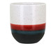 Cachepot em Cerâmica Madison - Branco, Branco,Vermelho | WestwingNow