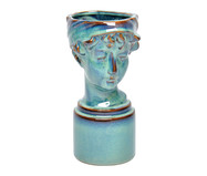 Vaso em Cerâmica Face Alyssa - Azul | WestwingNow