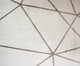 Tapete Redondo Belga Geometric Gorgeous - Branco, Branco | WestwingNow