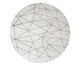 Tapete Redondo Belga Geometric Gorgeous - Branco, Branco | WestwingNow