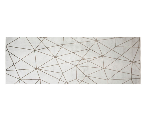 Tapete Passadeira Belga Geometric Gorgeous - Branco, Branco | WestwingNow