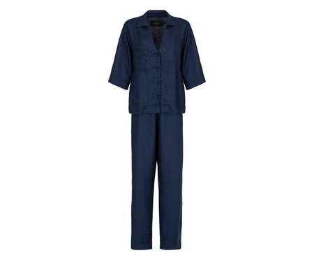 Pijama Longo Splendore - Azul Marinho | WestwingNow