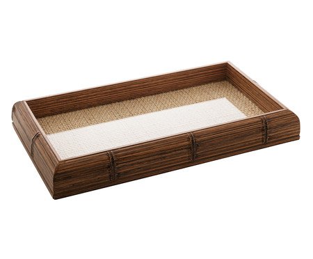 Bandeja para Servir em Madeira Garbo - Marrom | Westwing