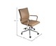 Cadeira Office Soft Baixa - Caramelo, Marrom | WestwingNow
