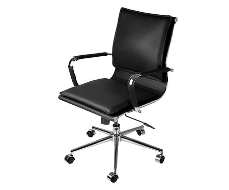 Cadeira Office Soft Baixa - Preto | WestwingNow