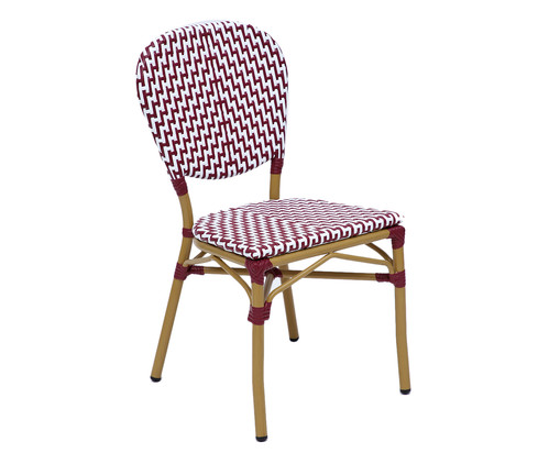 Cadeira Bistrô Loire - Bordô, Vermelho | WestwingNow