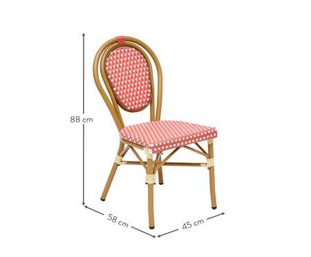 Cadeira Bistrô Blavet - Vermelha | WestwingNow