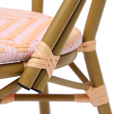 Cadeira Bistrô Besbre - Rosa e Laranja | WestwingNow