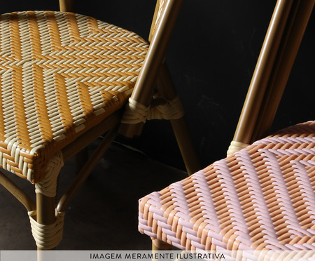 Cadeira Bistrô Besbre - Rosa e Laranja | WestwingNow