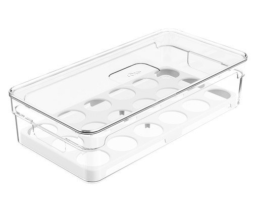 Organizador de Ovos Evgeniy, Transparente | WestwingNow