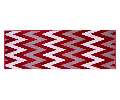 Tapete Passadeira Renaissance Zigzag - Vermelho, Vermelho | WestwingNow
