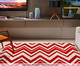 Tapete Classic Chevron - Bege e Vermelho, Bege e Vermelho | WestwingNow