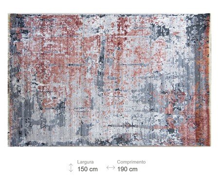 Tapete Turco Manhattan - Cinza e Rosé | Westwing