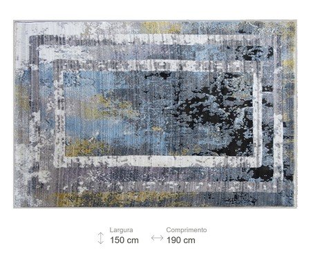 Tapete Turco Manhattan - Cinza e Azul | Westwing