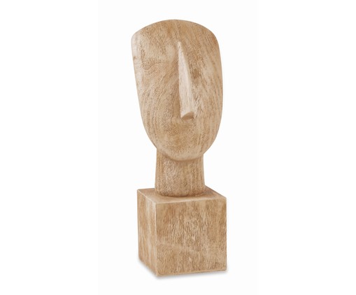 Escultura Face - Bege, Bege | WestwingNow
