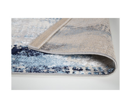 Tapete Turco Super Soft Abstrato 2 Tons - Azul | WestwingNow