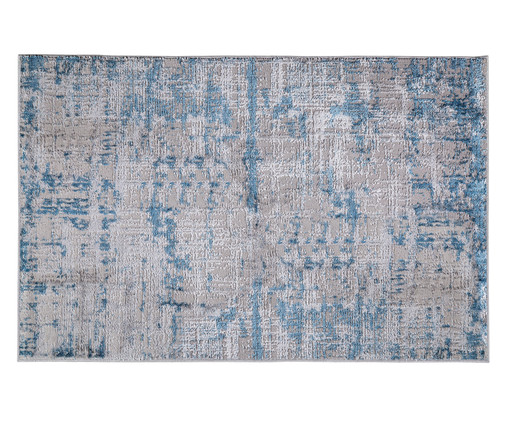 Tapete Turco Super Soft Abstrato - Azul, Cinza e Azul | WestwingNow