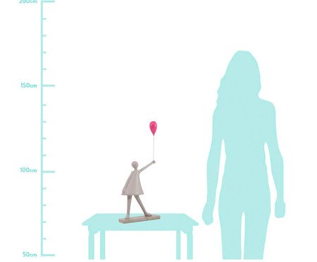 Adorno Menina com Balão | Westwing