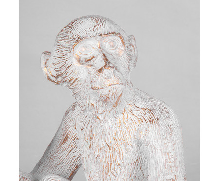 Luminária de Mesa Macaco Sentado Branca Bivolt | WestwingNow