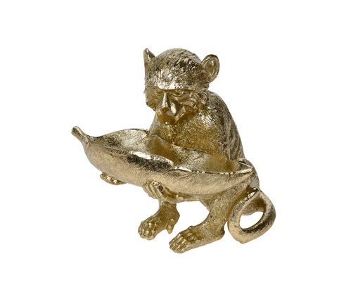 Escultura Macaco Ruby - Dourado, Dourado | WestwingNow