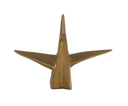 Adorno Origami em Resina de Passáro - Dourado | WestwingNow