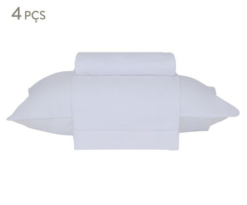 Jogo de Lençol Basic Percalle Branco 180 Fios, white | WestwingNow