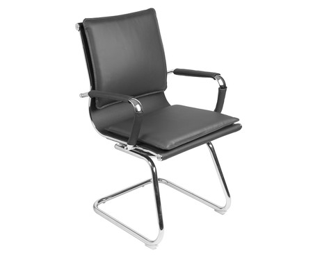 Cadeira Office Soft Fixa - Preto