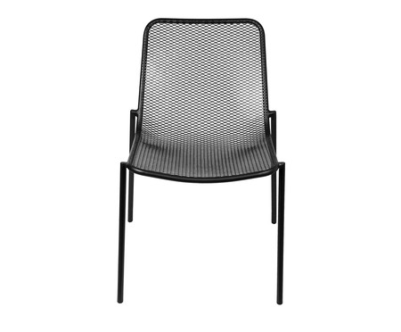 Cadeira Una sem braço - Preto