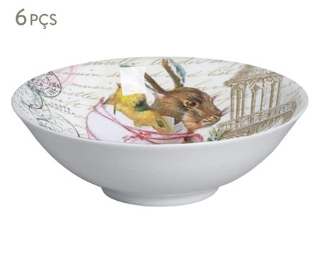 Jogo de Bowls em Cerâmica London Easter - Colorido