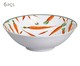 Jogo de Bowls em Cerâmica Lovely - Branco e Laranja, Colorido | WestwingNow