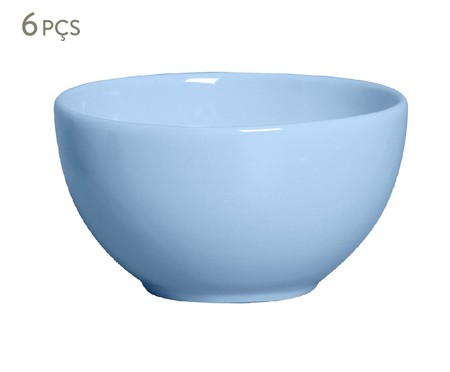 Jogo de Bowls em Cerâmica Amara - Azul Celeste