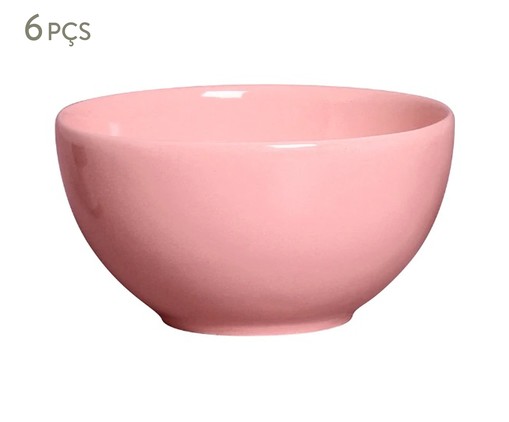 Jogo de Bowls em Cerâmica Amara - Rosa, Rosa | WestwingNow