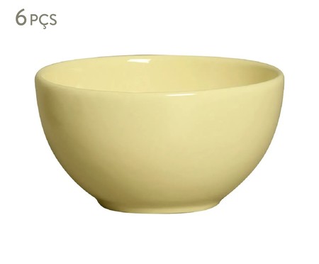 Jogo de Bowls em Cerâmica Amara - Amarelo