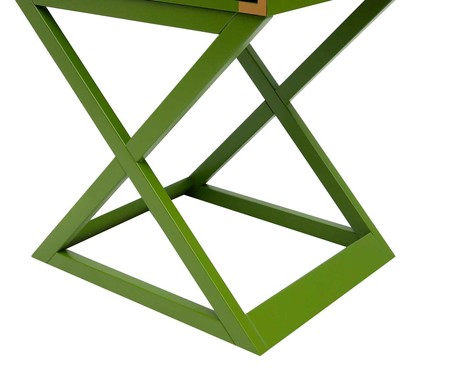 Mesa de Cabeceira Cross Olivedrab - Verde Musgo | WestwingNow