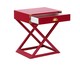 Mesa de Cabeceira Cross Firebrick - Vermelho, Vermelho | WestwingNow