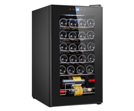 Adega Easycooler Compressor Lux para 24 Garrafas - Preto