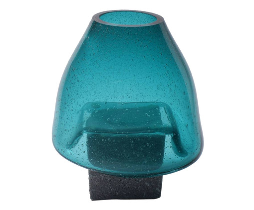 Vaso em Vidro Sophiate - Azul, Azul,Preto | WestwingNow