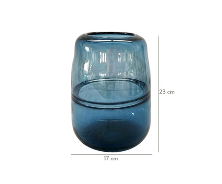 Vaso em Vidro Victoria - Azul | WestwingNow