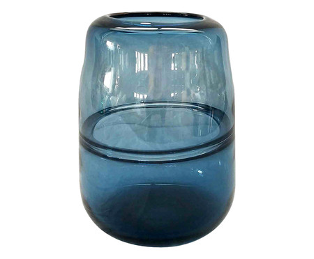 Vaso em Vidro Victoria - Azul
