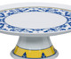 Prato para Bolo em Porcelana Castelo Branco - Azul e Amarelo, Azul e Amarelo | WestwingNow