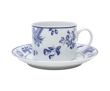 Xícara para Chá em Porcelana Chintz Azul - 01 Pessoa | WestwingNow