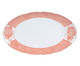 Travessa Oval em Porcelana Coralina - Branco e Vermelho, Branco e Vermelho | WestwingNow