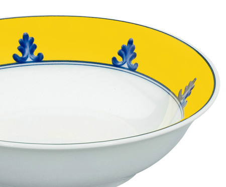 Bowl em Porcelana Castelo Branco - Azul e Amarelo | WestwingNow