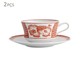 Xícara para Chá em Porcelana Coralina - 01 Pessoa, Branco e Vermelho | WestwingNow