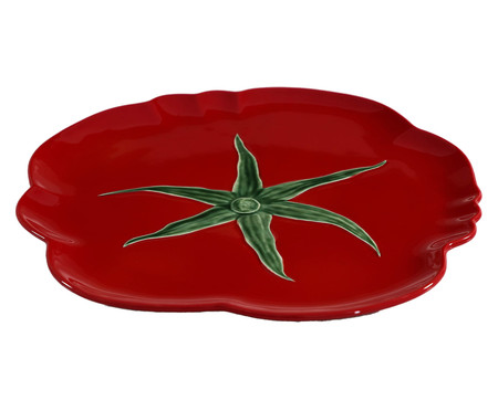 Prato para Pizza em Cerâmica Tomate - Vermelho | WestwingNow